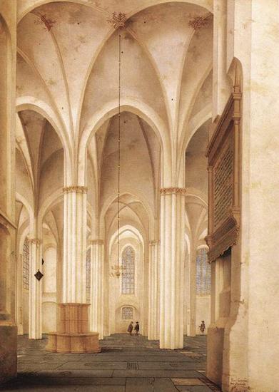 Pieter Jansz Saenredam The Buurkerk at Utrecht oil painting picture